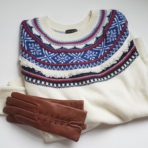 Talbots fair isle sweater small